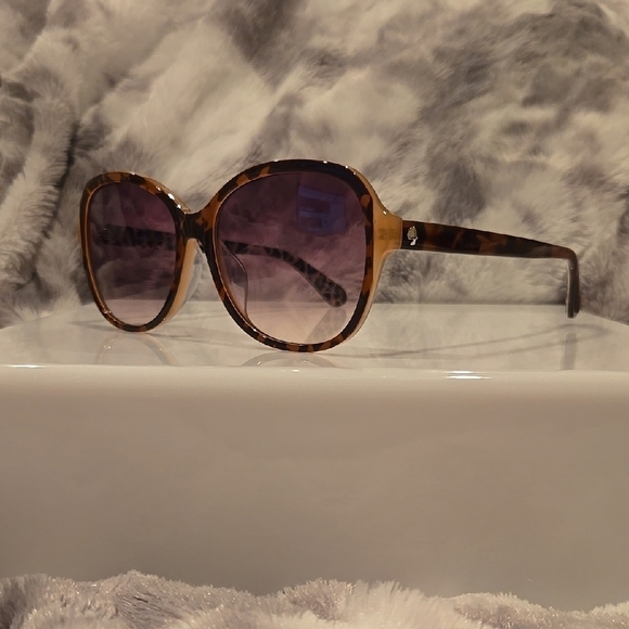 Kate Spade Tamera Havana Round Sunglasses Brand New in Case main image 6